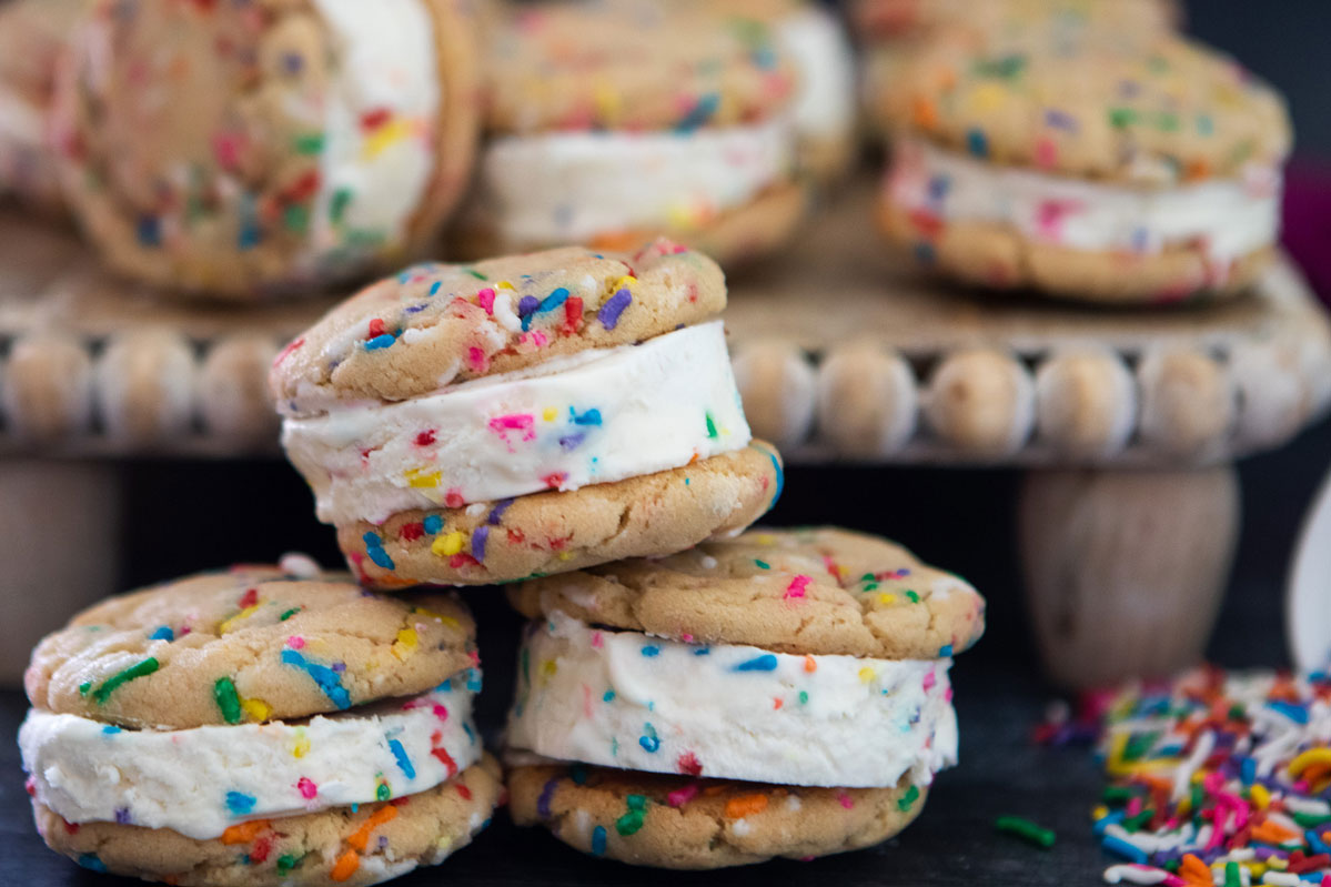 Funfetti Ice Cream Sandwiches