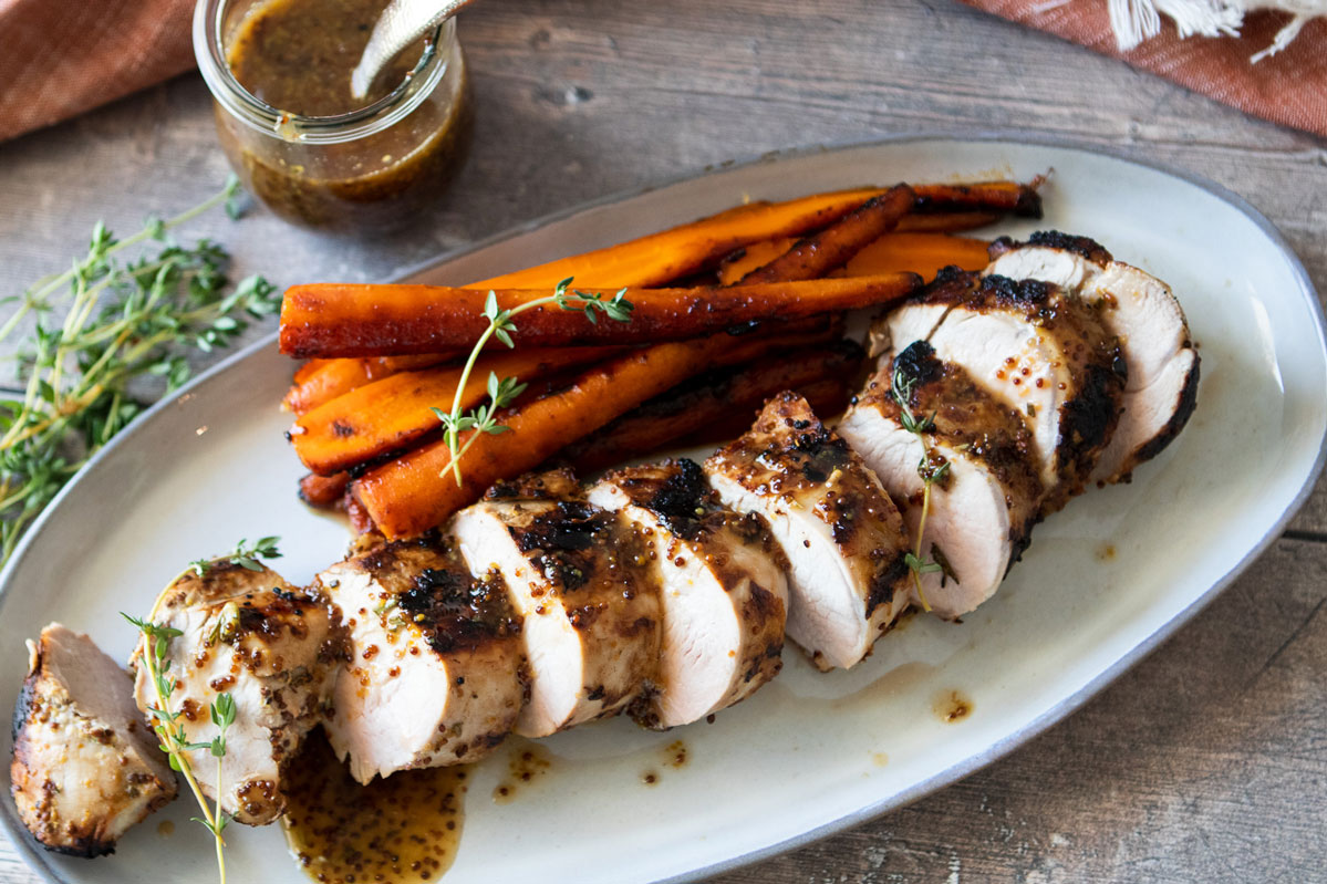 Mustard-Glazed Pork Tenderloin | The Fancy Pants Kitchen