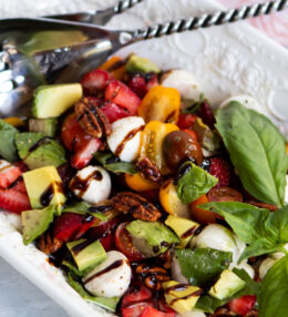 Strawberry Salad with Balsamic Drizzle