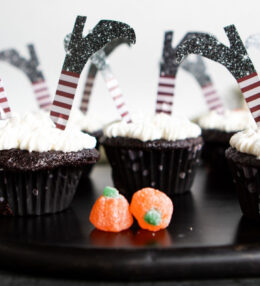 Halloween Dark Chocolate Cupcakes