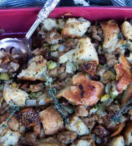 Sausage Stuffing with Figs