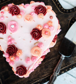DIY Heart-Shaped Cake