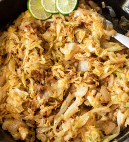 Sautéed Cabbage with Garlic and Lime