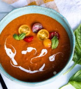 Roasted Tomato Carrot Bisque