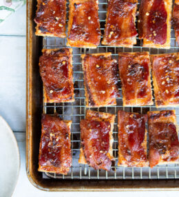 Parmesan Candied Bacon Crackers