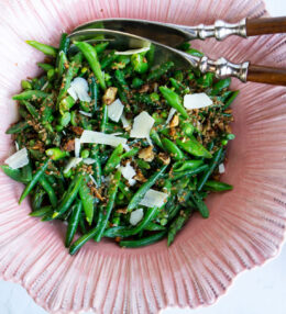 Lemony Green Bean Asparagus Salad