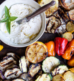 Summer Ricotta with Grilled Vegetables