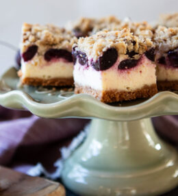 Fresh Cherry Cheesecake Bars