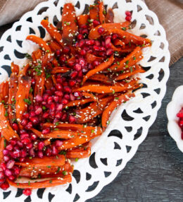 Honey Maple Roasted Carrots