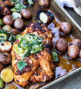 Sheet Pan Lemon Balsamic Chicken