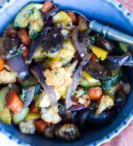 Maple Mustard Roasted Vegetables