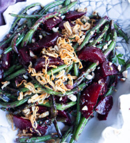 Roasted Beets & Charred Green Beans