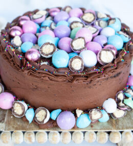 Easter Chocolate Malt Cake
