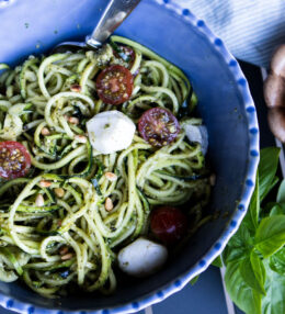 Pesto Zoodle Salad