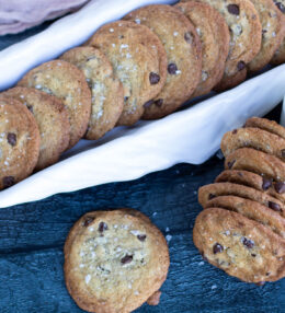 Thin Crispy Chocolate Chip Cookies
