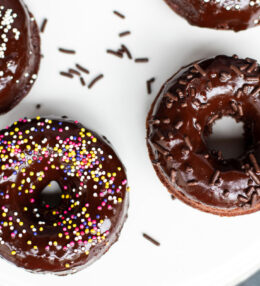 Fudgy Baked Chocolate Donuts