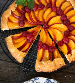 Peach Raspberry Galette