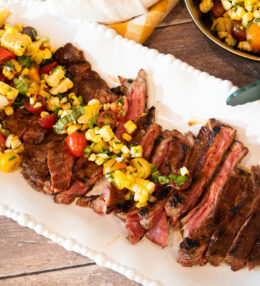 Summer Steak with Corn and Tomatoes