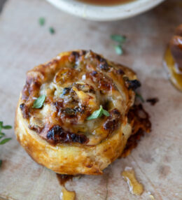 Onion and Cheese Pinwheels