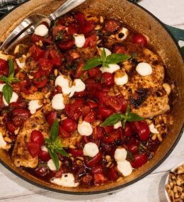 Easy Pan-Seared Chicken Bruschetta