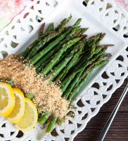 Asparagus with Lemon Panko Crumbs