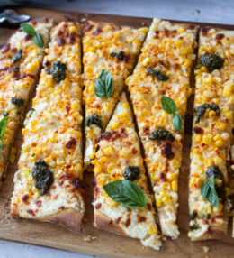 Sweet Corn Ricotta Pizza