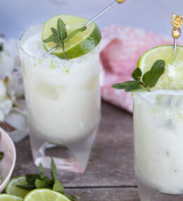 Creamy Coconut Mojito with Fresh Lime