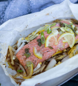 Salmon Baked in Parchment