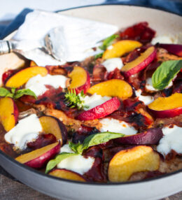 Skillet Peach Chicken with Marsala Sauce