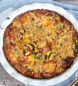 Summer Vegetable Crustless Quiche