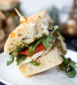 Caprese Sandwich with Pesto Aioli