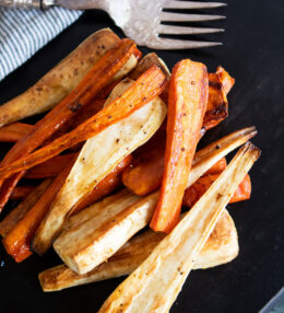 Roasted Carrots and Parsnips with Honey
