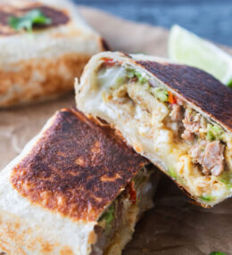 Sausage Breakfast Burritos