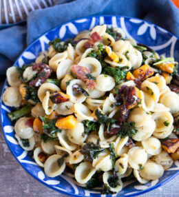 Easy Fall Pasta with Butternut Squash and Kale