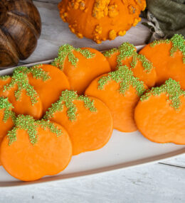 Pumpkin Patch Shortbread Cookies